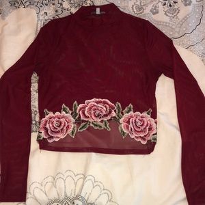 Charolette Russe Mesh Crop